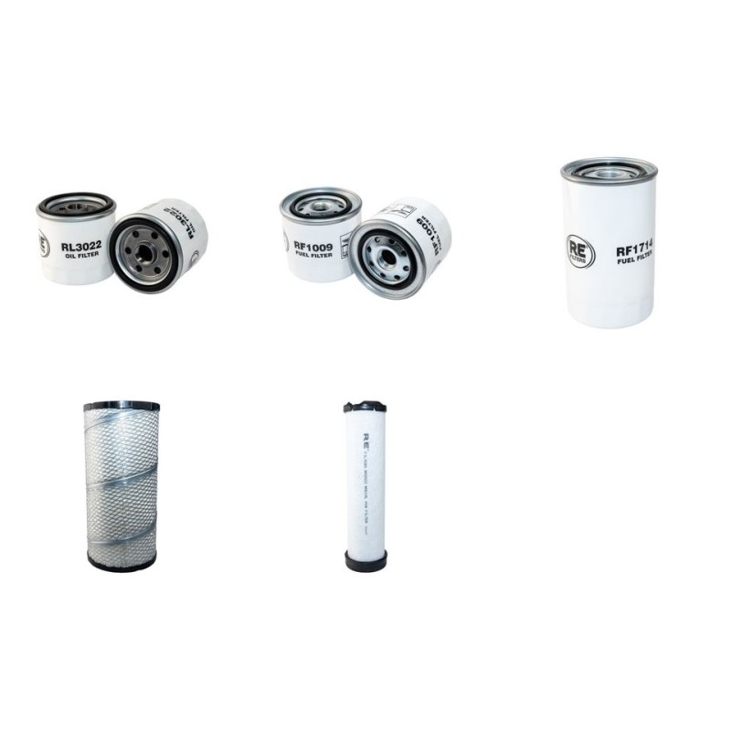 KOMATSU PC 130-7 K Filter Service Kit Air Oil Fuel Filters w/KOMATSU SAA4D95LE3 Eng. SN  70001- YR  2006-