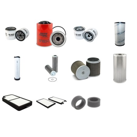 Filter Kit for Komatsu PC138US-2 with Komatsu Engine Serial No 1001-45002005-