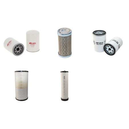 Filter Kit for Komatsu PC160-7KLC Air Oil Fuel Filters with Komatsu SAA4D102E Engine Serial No K40001- YR 2006-