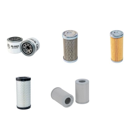 KOMATSU PC 18 MR-2 Filter Service Kit w/KOMATSU 3D76E Eng.