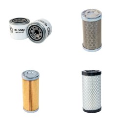 Filter Kit for Komatsu PC18MR-2 Air Oil Fuel Filters with Komatsu 3D76E Engine