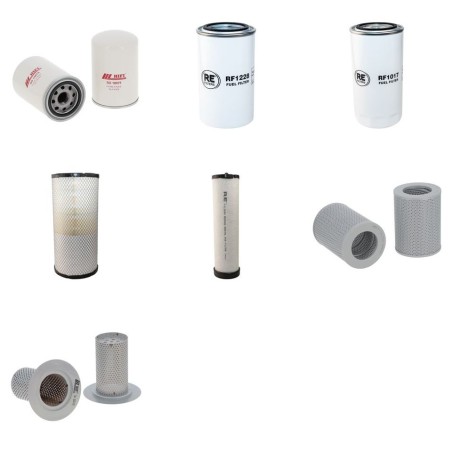 KOMATSU PC 180-8 LC Filter Service Kit w/KOMATSU  Eng.