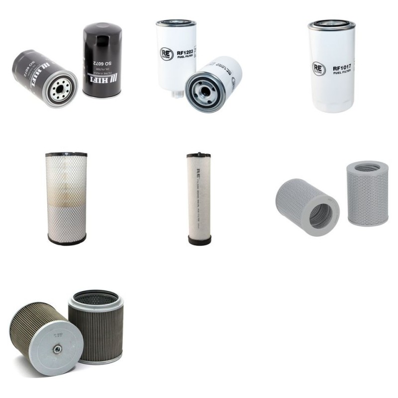 KOMATSU PC 190-8 LC/NLC Filter Service Kit w/KOMATSU SAA4D107E-1D Eng. SN  21872538-