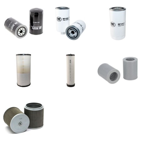 KOMATSU PC 190-8 LC/NLC Filter Service Kit w/KOMATSU SAA4D107E-1D Eng. SN  21872538-