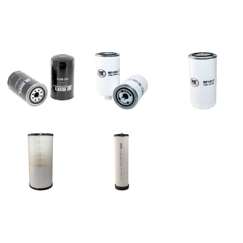 KOMATSU PC 190-8 LC/NLC Filter Service Kit Air Oil Fuel Filters w/KOMATSU SAA4D107E-1D Eng. SN  21872538-