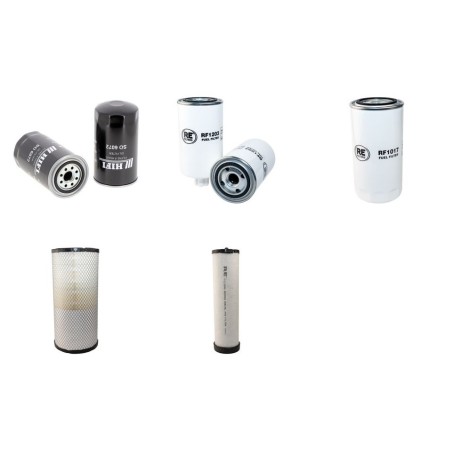 Filter Kit for Komatsu PC190-8LC/NLC Air Oil Fuel Filters with Komatsu SAA4D107E-1D Engine Serial No 21872538-