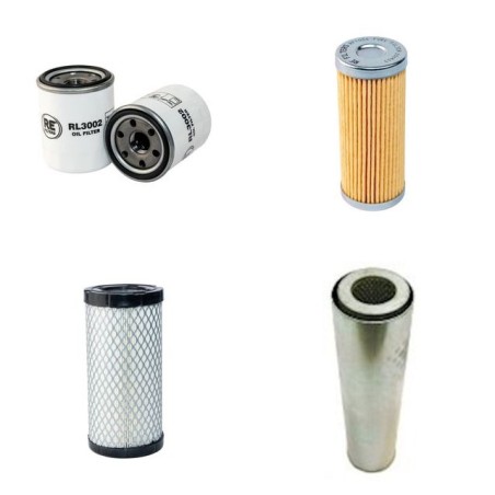 KOMATSU PC 20 MR-1 Filter Service Kit w/KOMATSU 3D74EN3 Eng.