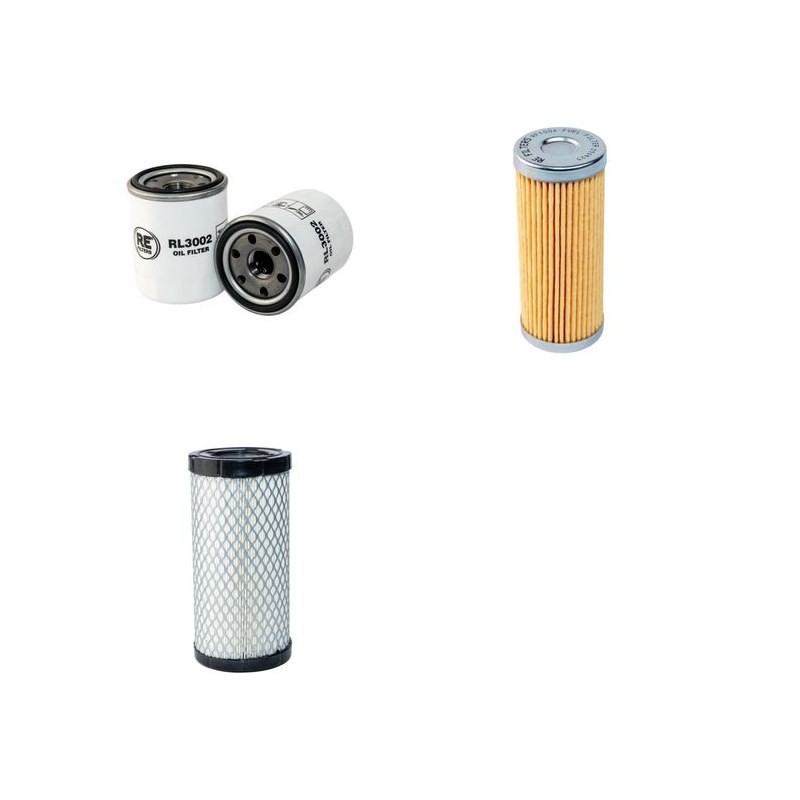 KOMATSU PC 20 MR-1 Filter Service Kit Air Oil Fuel Filters w/KOMATSU 3D74EN3 Eng.