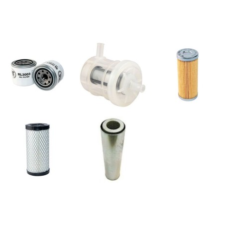 Filter Kit for Komatsu PC20MRX-1 with Komatsu 3D74E-N3A Engine Serial No 10001- YR 2004-