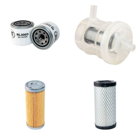 KOMATSU PC 20 MRX-1 Filter Service Kit Air Oil Fuel Filters w/KOMATSU 3D74E-N3A Eng. SN  10001- YR  2004-