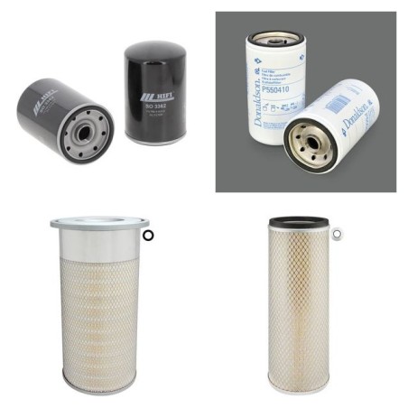 KOMATSU PC 210-3 LC Filter Service Kit Air Oil Fuel Filters w/KOMATSU  Eng.
