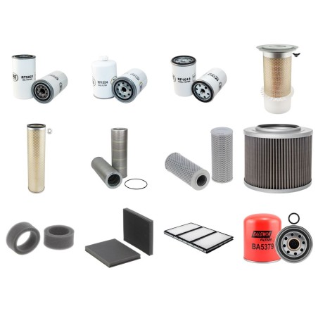 KOMATSU PC 210-6 LC-K ACTIV Filter Service Kit w/KOMATSU S6D102 Eng.