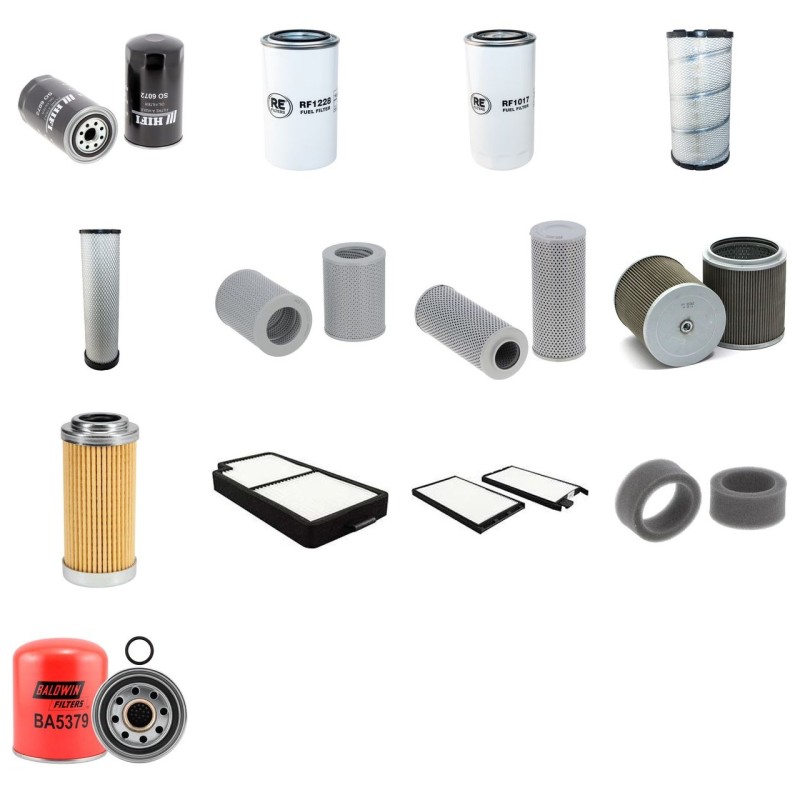 Filter Kit for Komatsu PC228-3USLC with Komatsu SAA6D107E Engine