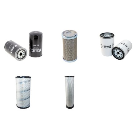 Filter Kit for Komatsu PC240-7LC Air Oil Fuel Filters with Komatsu Engine Serial No K40884-