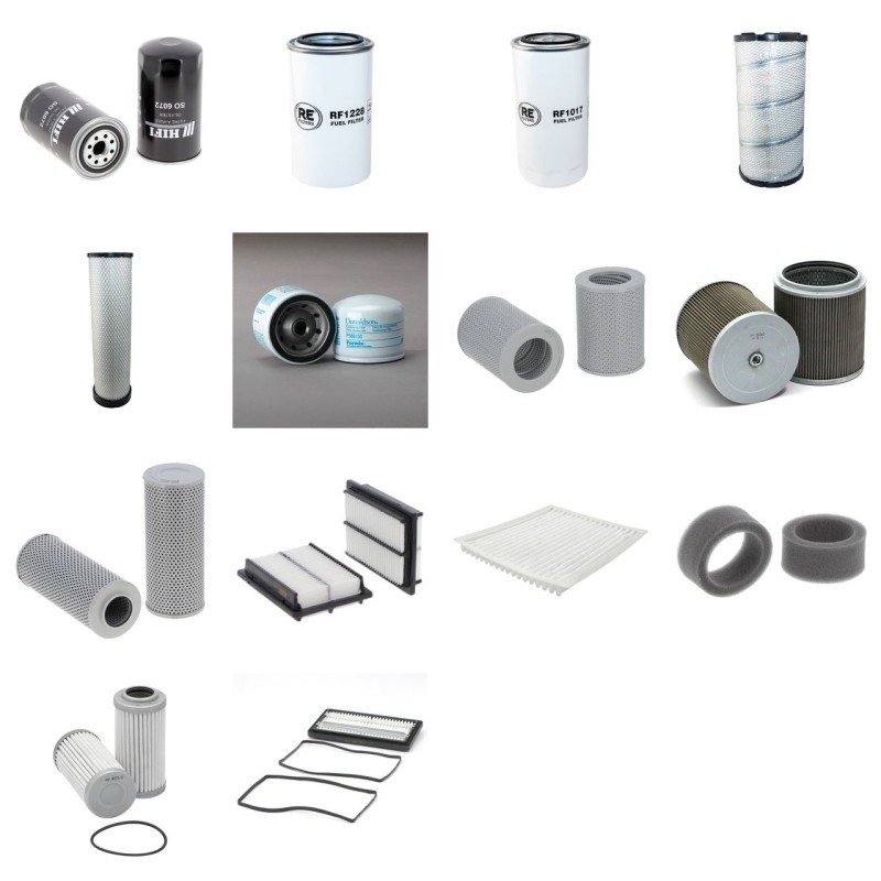 Filter Kit for Komatsu PC240-8LC/NCL with Komatsu SAA6D107E-1CWK Engine Serial No K50001- YR 2006-