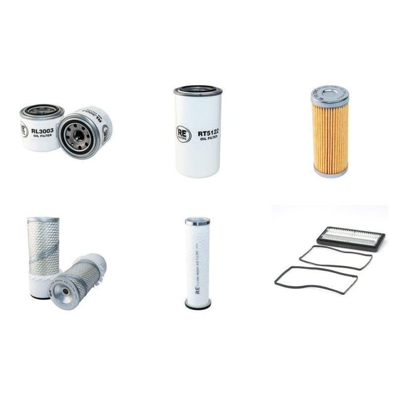 Filter Kit for Komatsu PC28UU-2 with Komatsu 3D82/84 Engine