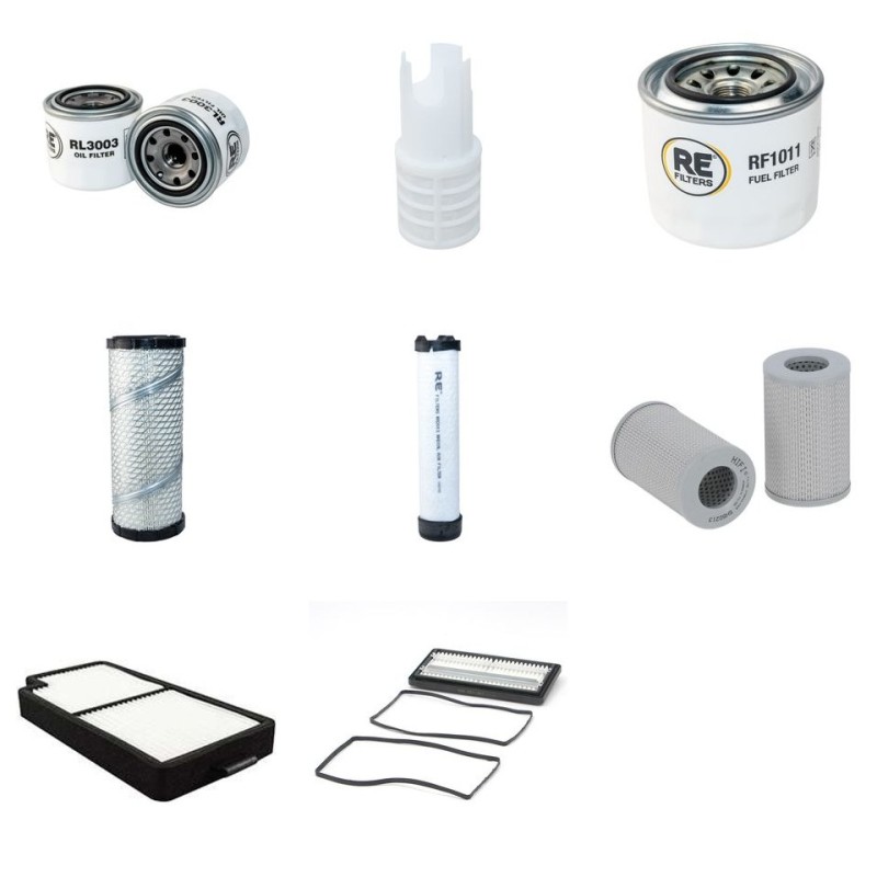KOMATSU PC 30 MR-3 Filter Service Kit w/Komatsu Eng. 2011-