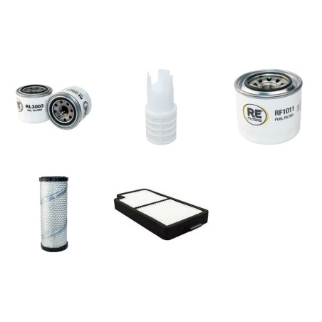 KOMATSU PC 35 MR 3 Filter Service Kit w/KOMATSU 3D88EBPDA Eng.   YR  2007-