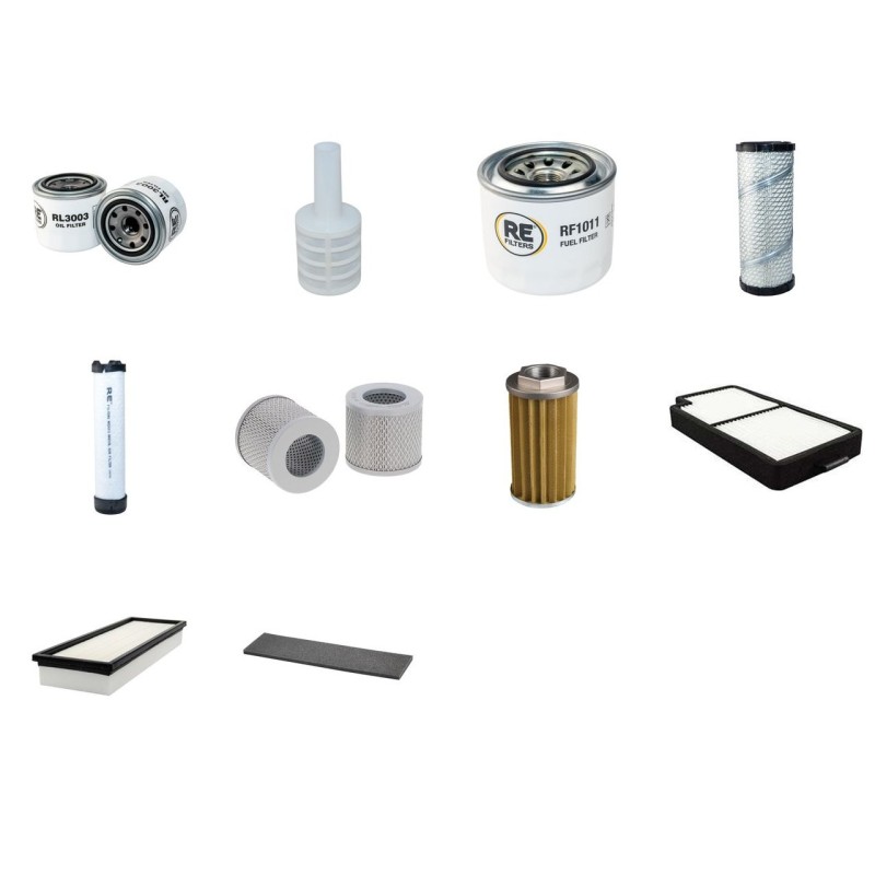 KOMATSU PC 50 MR-2 Filter Service Kit w/Komatsu 4D88E Eng. 2005-