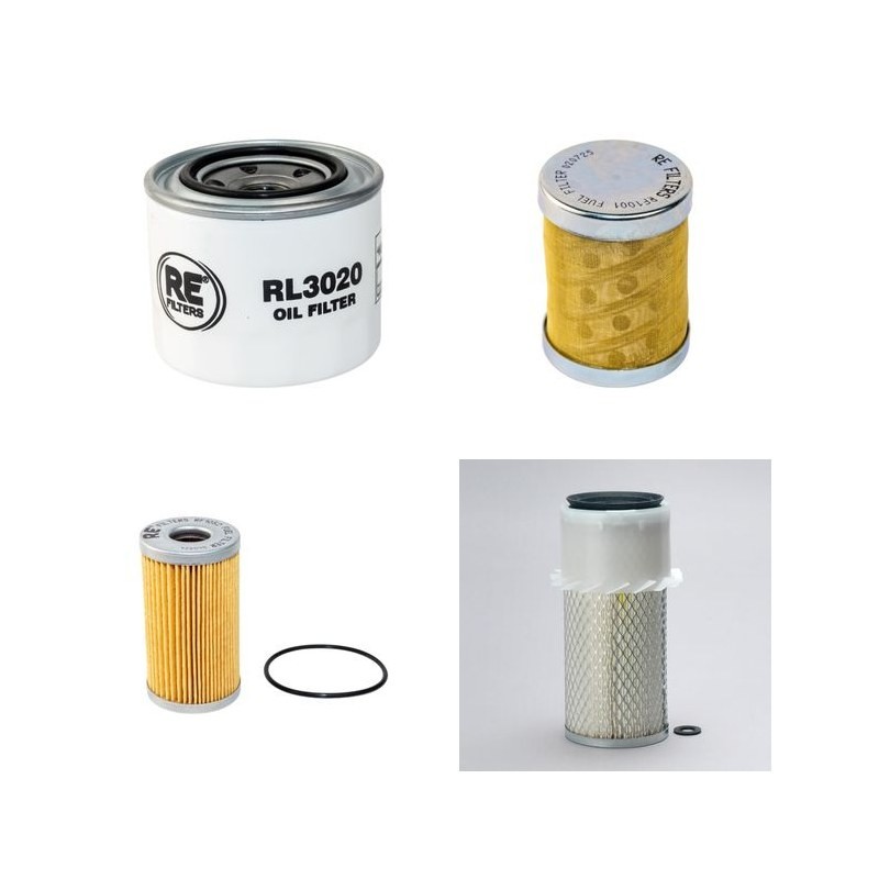 KOMATSU PC 50 UU Filter Service Kit Air Oil Fuel Filters w/KOMATSU 4D84-2A Eng.