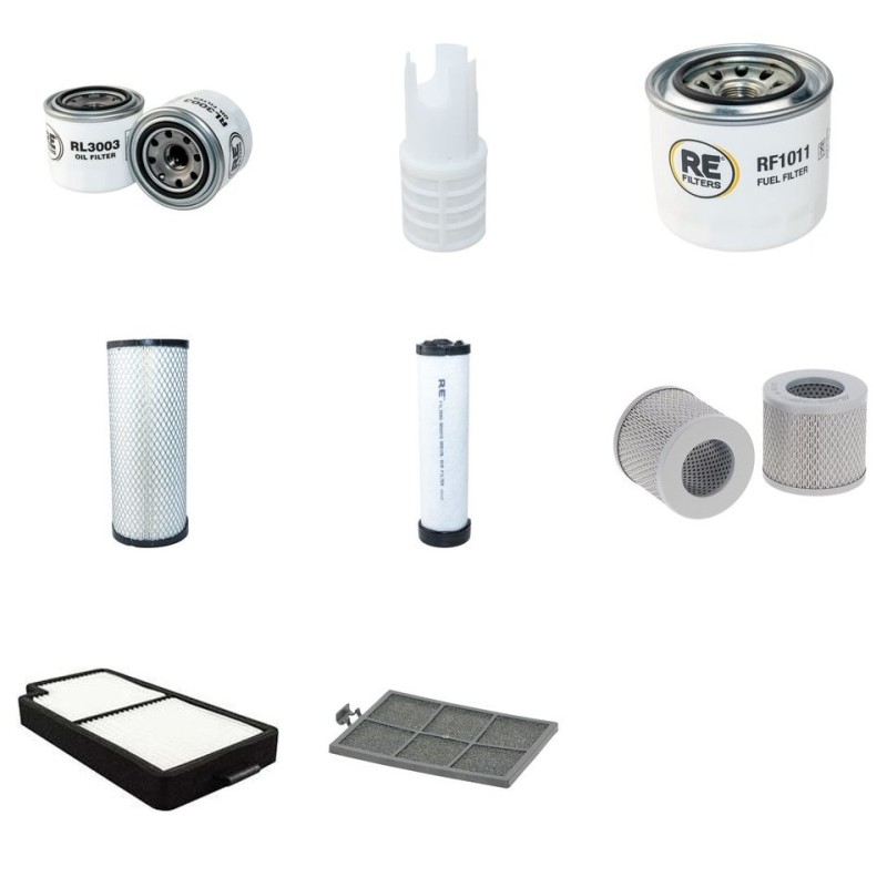 KOMATSU PC 55 MR 3 Filter Service Kit w/KOMATSU  Eng.   YR  2014