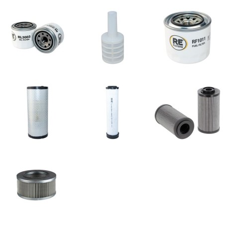 Filter Kit for Komatsu PC75R-2HD with Komatsu 4D98E2XFB Engine Serial No 22E5210500- YR 2005-
