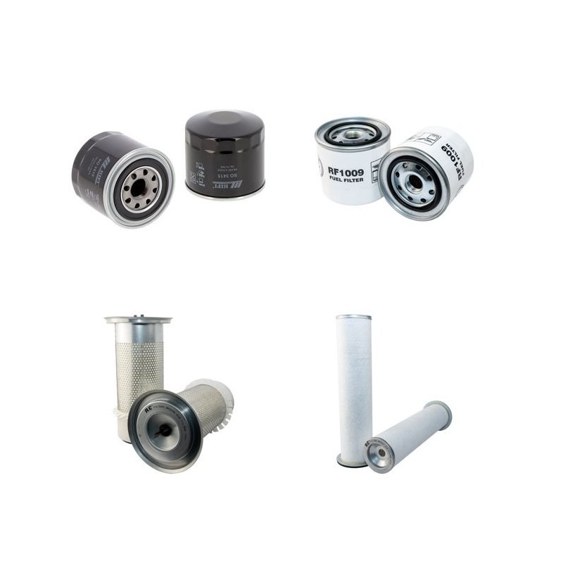Filter Kit for Komatsu PW130-6K Air Oil Fuel Filters with Komatsu Engine