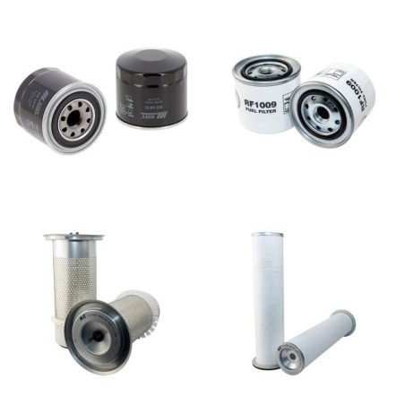 Filter Kit for Komatsu PW130-6K Air Oil Fuel Filters with Komatsu Engine