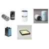 Filter Kit for Komatsu PW148-10 Air Oil Fuel Filters with Komatsu SAA4D107E-2 Engine Serial No H52051- YR 2015- 22130100-
