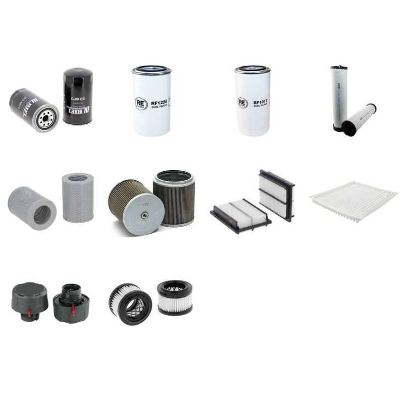 Filter Kit for Komatsu PW148-8 with Komatsu Engine Serial No H50051-H50212 YR 2012-