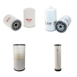 KOMATSU PW 160-7H Filter Service Kit Air Oil Fuel Filters w/KOMATSU SAA-4D-102E2 Eng. SN  H50051- YR  2006-