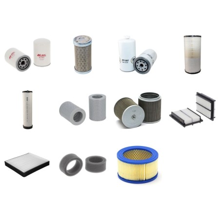 Filter Kit for Komatsu PW160-7KES with Komatsu SAA4D102E Engine Serial No K40001- YR 2005-