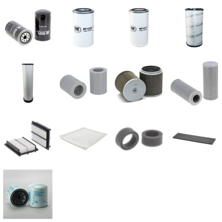 KOMATSU PW 200-7E0 Filter Service Kit w/KOMATSU SAA6D107E-1 Eng. SN  H55051- YR  2008-