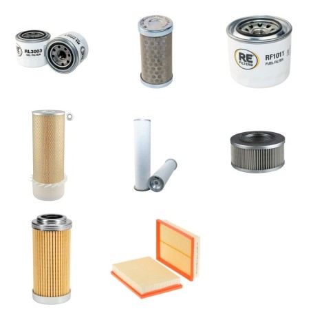 Filter Kit for Komatsu PW75 with Komatsu 4D98E-1FB Engine