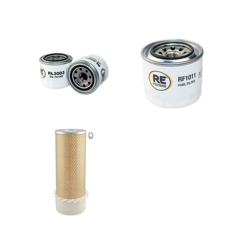 Filter Kit for Komatsu SK09J Air Oil Fuel Filters with Komatsu 4D98E1 Engine YR 2003-
