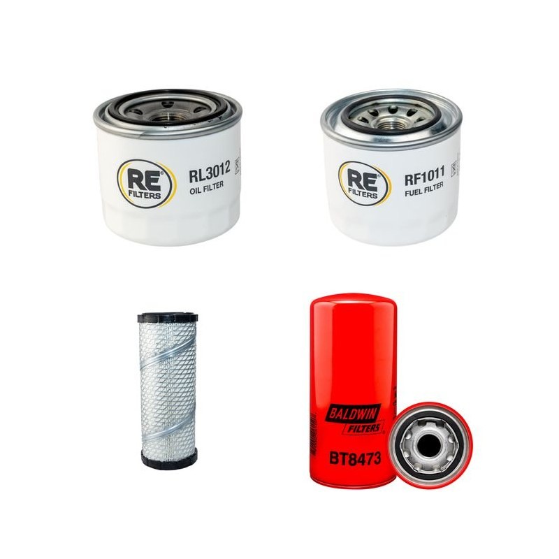 Filter Kit for Komatsu SK510 with Yanmar 3D84E Engine 2005-