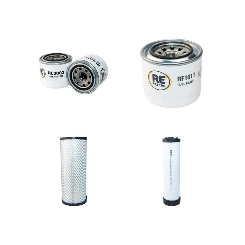 Filter Kit for Komatsu SK820-5 Air Oil Fuel Filters with Komatsu S4D84E-1FD Engine Serial No 37BTF500003-