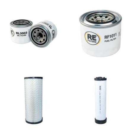 Filter Kit for Komatsu SK820-5 Air Oil Fuel Filters with Komatsu S4D84E-1FD Engine Serial No 37BTF500003-