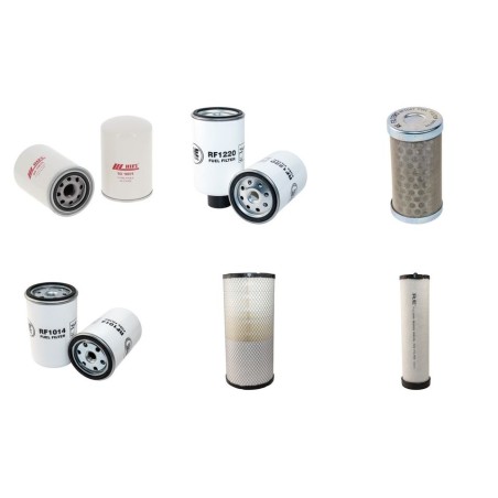 Filter Kit for Komatsu WA150-5PZ Air Oil Fuel Filters with Komatsu SAA4D102E-2 Engine Serial No H50051-