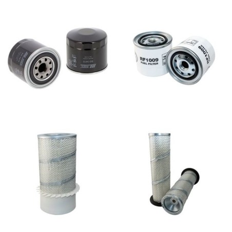 KOMATSU WA 180-1 Filter Service Kit Air Oil Fuel Filters w/KOMATSU S6D95L-1 Eng.