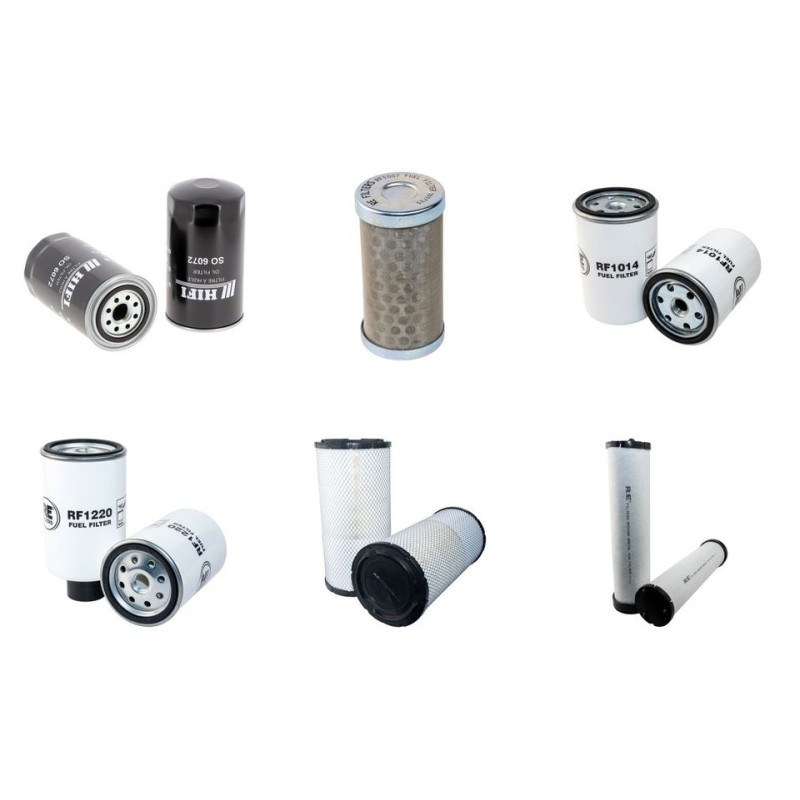 Filter Kit for Komatsu WA250-5H Air Oil Fuel Filters with Komatsu Engine