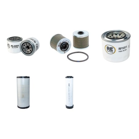 KOMATSU WA 85-3 Filter Service Kit Air Oil Fuel Filters w/KOMATSU 4D98E-2HC Eng.   YR  2004-