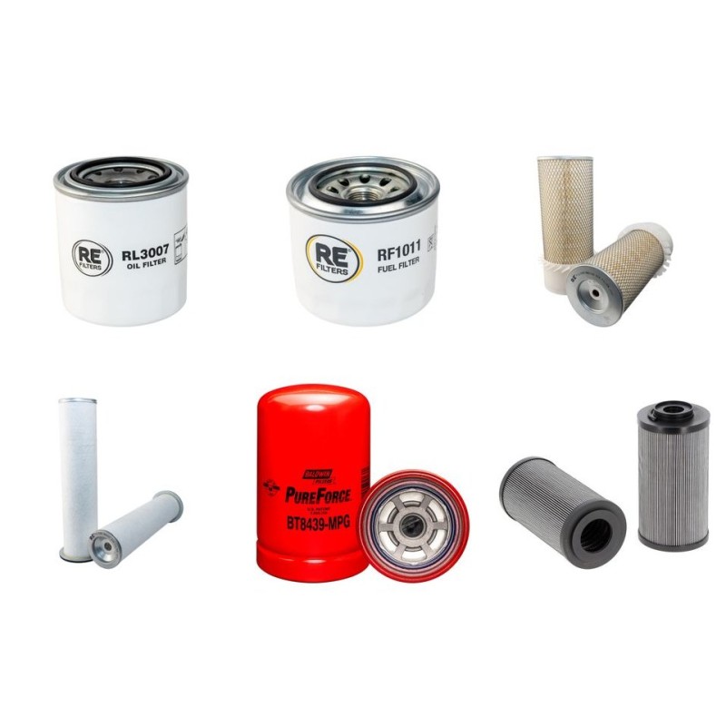 KOMATSU WB 93 R Filter Service Kit w/Komatsu 4D106.1 Eng.