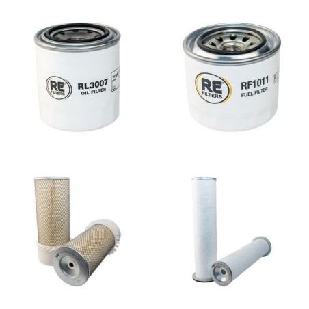 KOMATSU WB 93 R Filter Service Kit Air Oil Fuel Filters w/KOMATSU 4D106.1 Eng.
