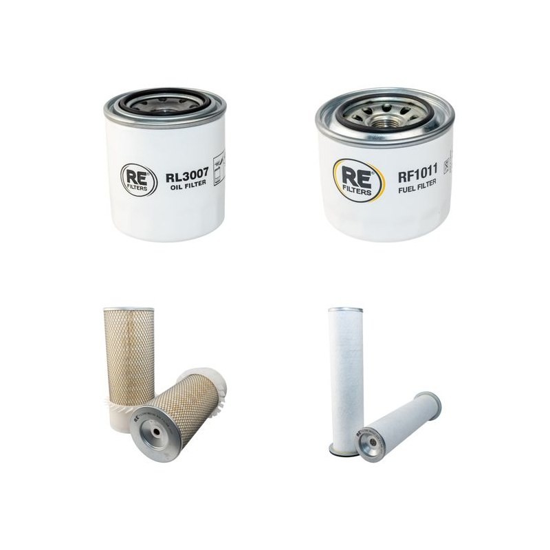 KOMATSU WB 97 Filter Service Kit Air Oil Fuel Filters w/Yanmar 4D106-1 Eng.