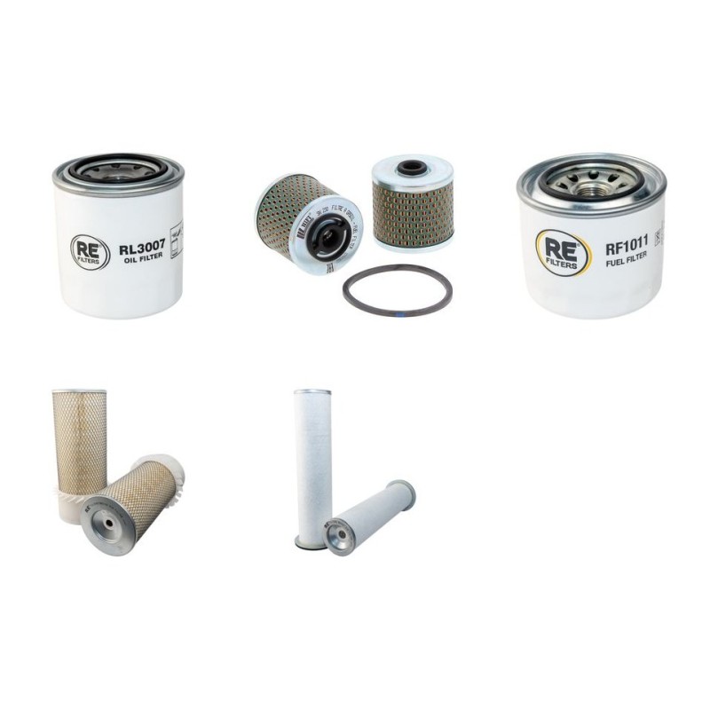 Filter Kit for Komatsu WB97S-2 Air Oil Fuel Filters with Komatsu Engine Serial No F10001-F10430