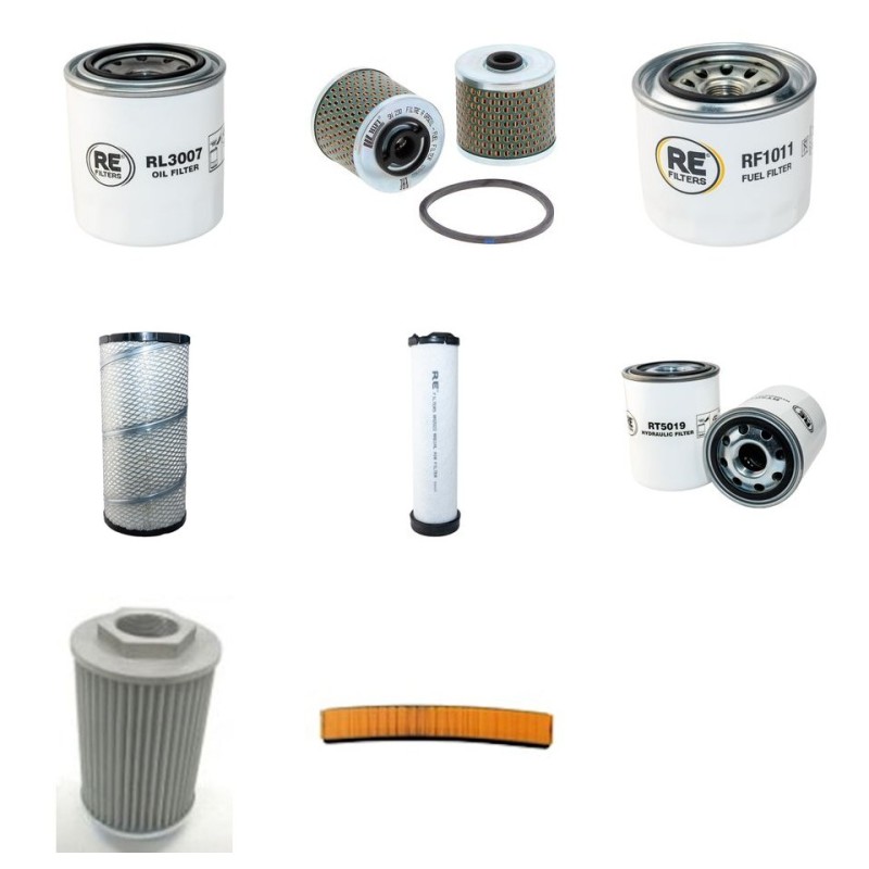 Filter Kit for Komatsu WB98A-2 with Yanmar Engine YR 2004-