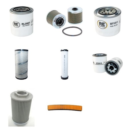 Filter Kit for Komatsu WB98A-2 with Yanmar Engine YR 2004-