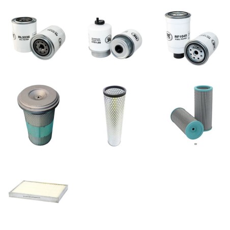 Filter Kit for Komatsu FOREST 820 with VALMET Engine Serial No 637-