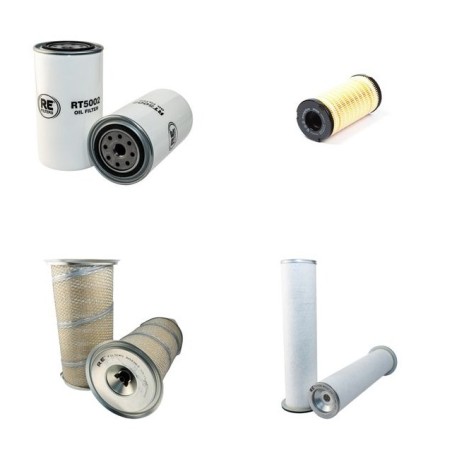 KOMPTECH MAXX Filter Service Kit Air Oil Fuel Filters w/Perkins  Eng.